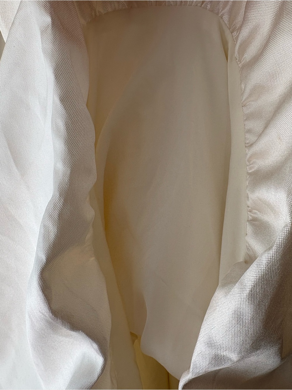 Pomander Place Ivory Knit & Satin Midi Dress Sample Size XS π€ - Picture 5 of 9